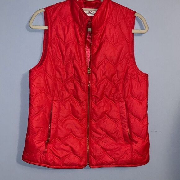 Vineyard Vines Quilted Whale Tail Puffer Vest Small - Picture 1 of 8